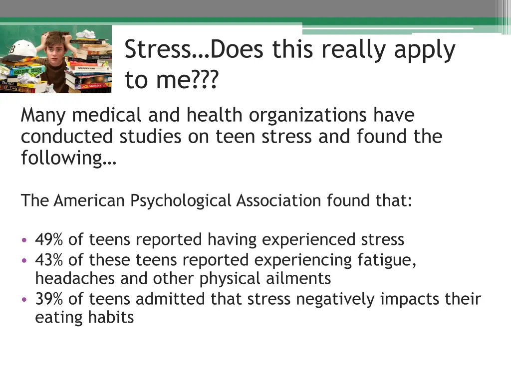 stress does this really apply to me many medical