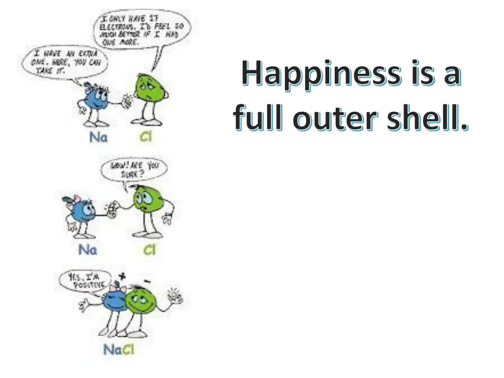 happiness is a full outer shell