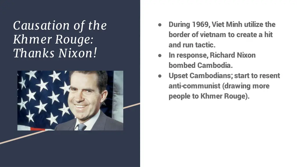 causation of the khmer rouge thanks nixon