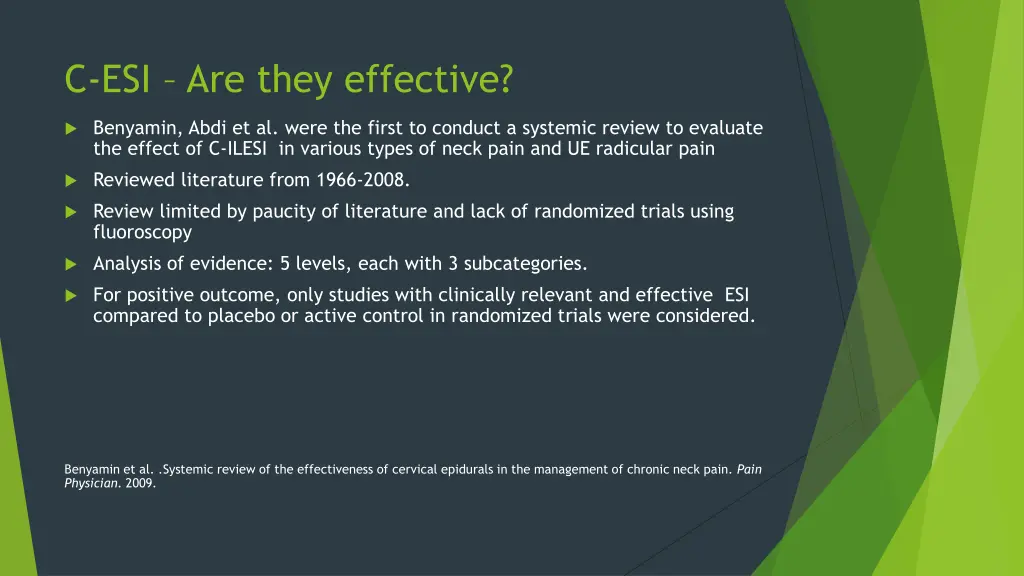 c esi are they effective