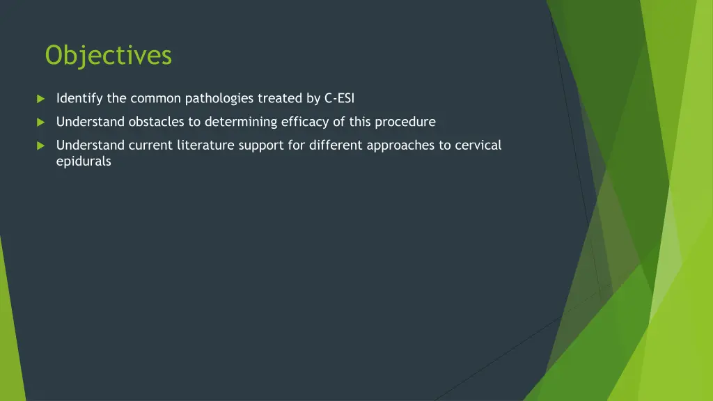 objectives
