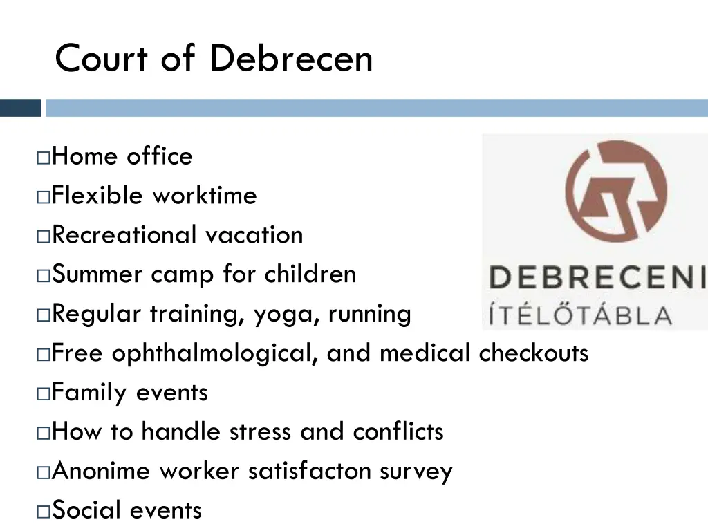 court of debrecen