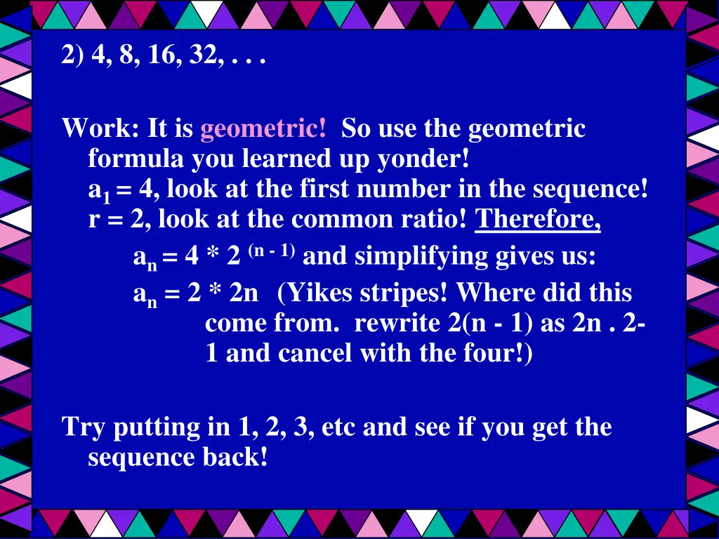 2 4 8 16 32