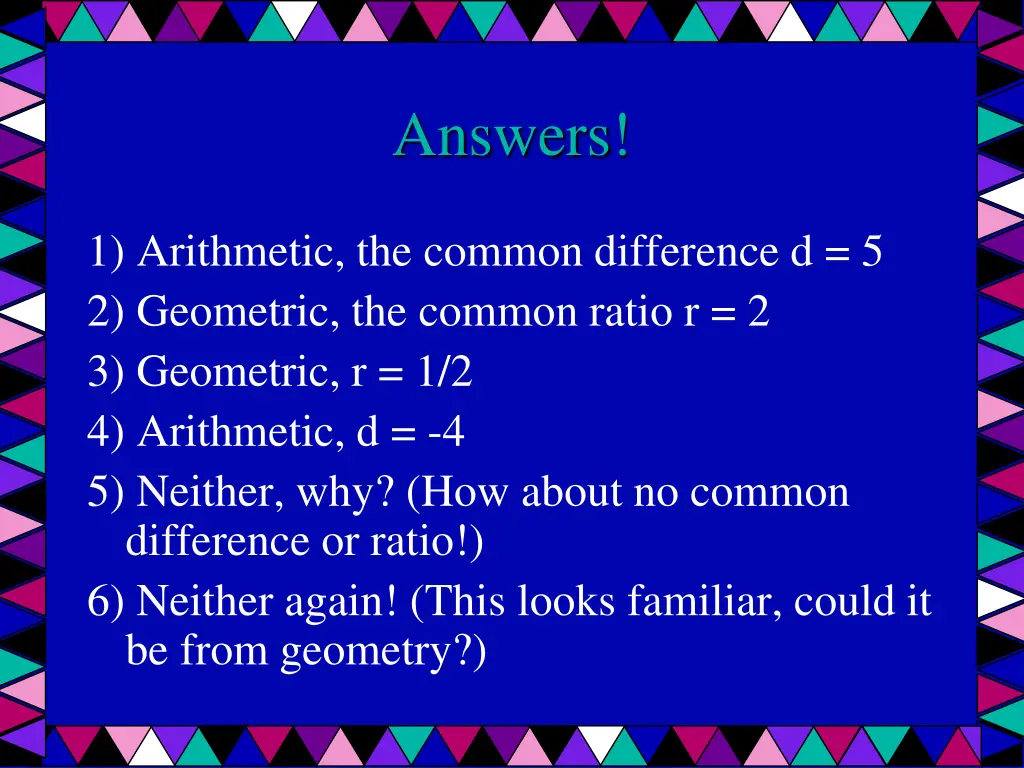 answers