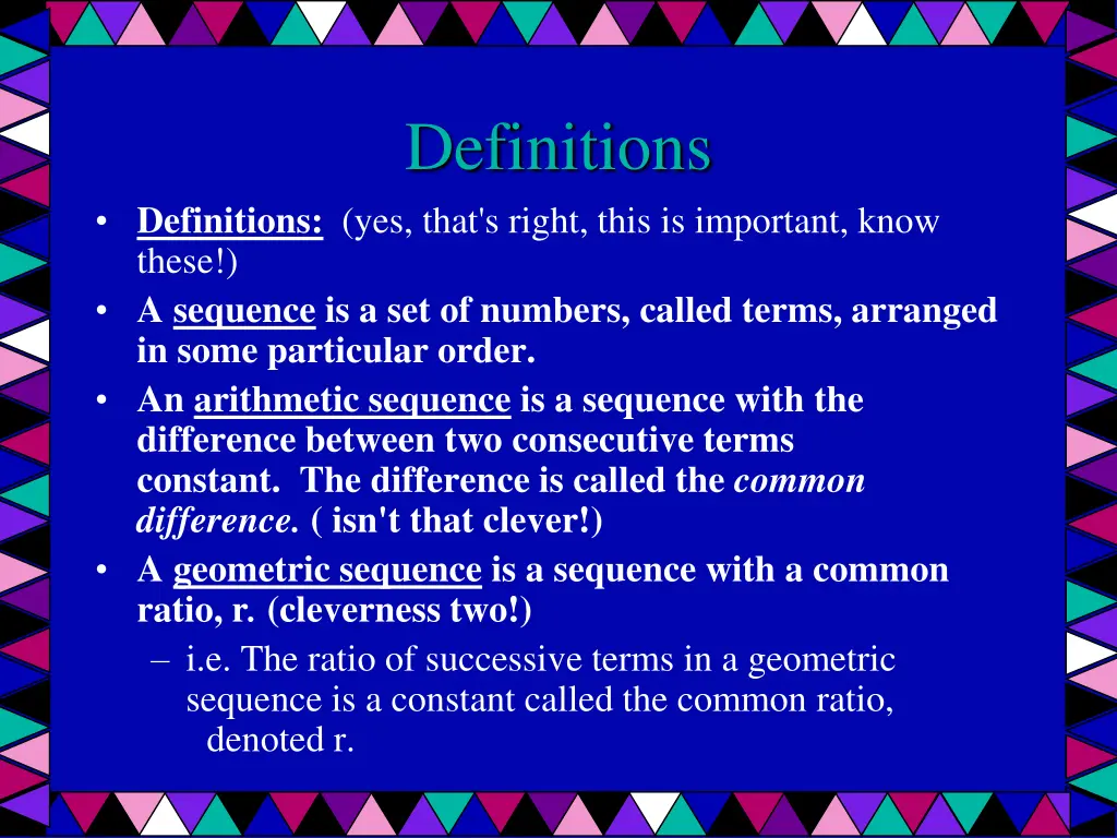 definitions