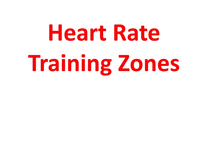 heart rate training zones