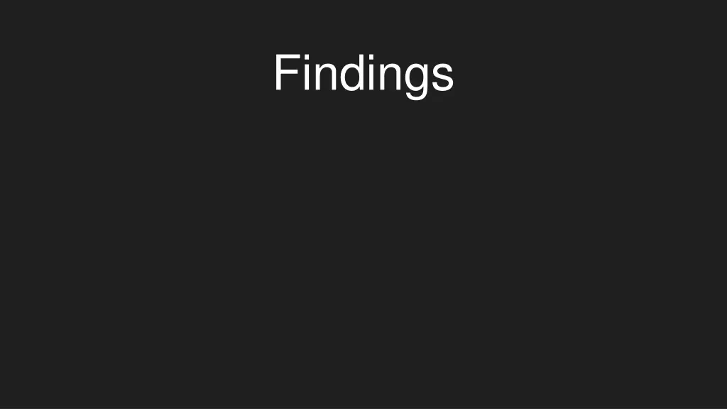findings