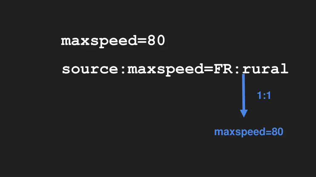 maxspeed 80 1