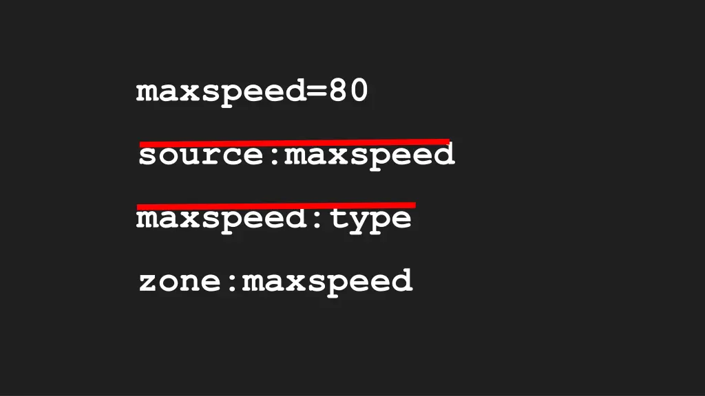 maxspeed 80 4