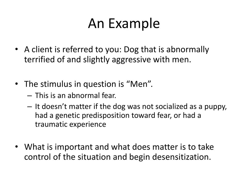 an example