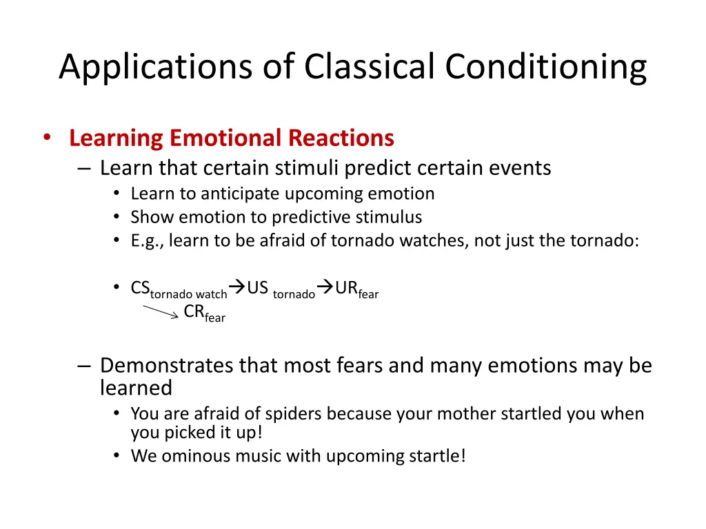 applications of classical conditioning 1