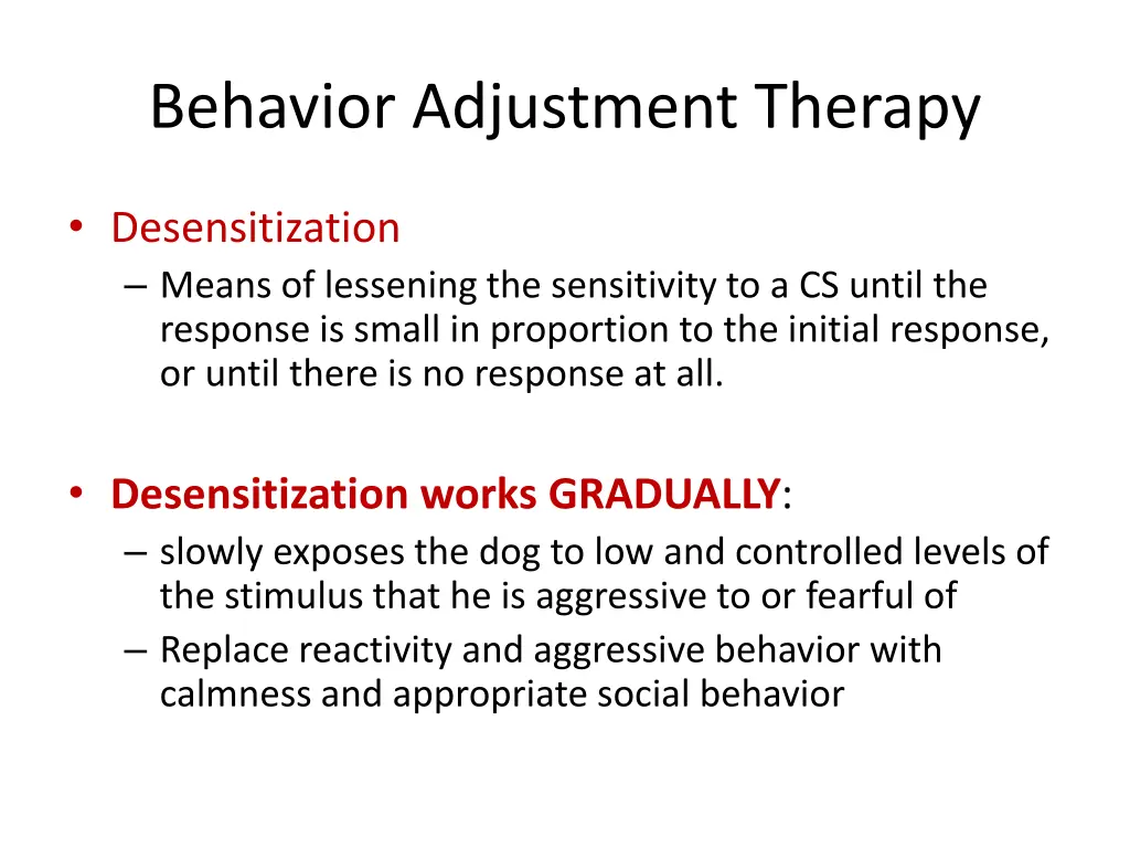 behavior adjustment therapy 1