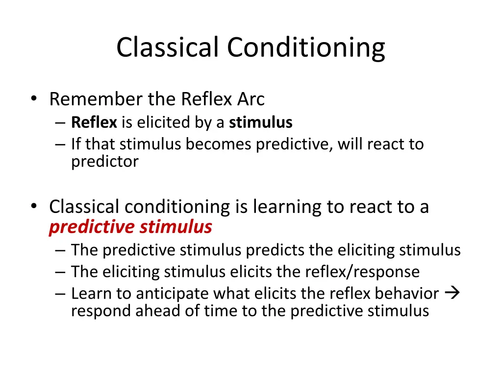 classical conditioning 1