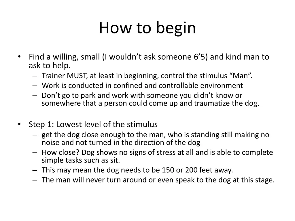 how to begin