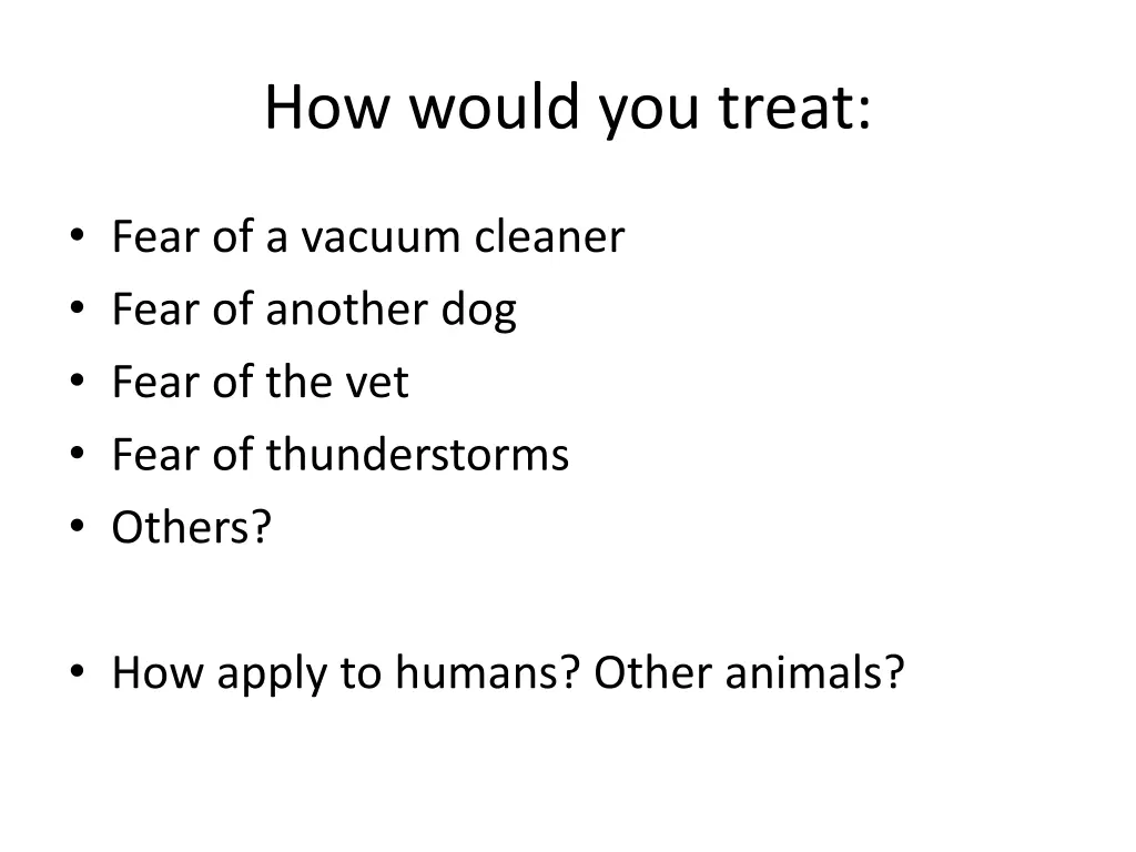 how would you treat
