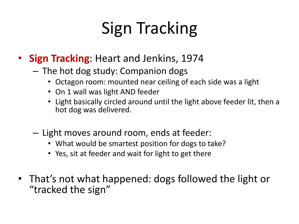 sign tracking