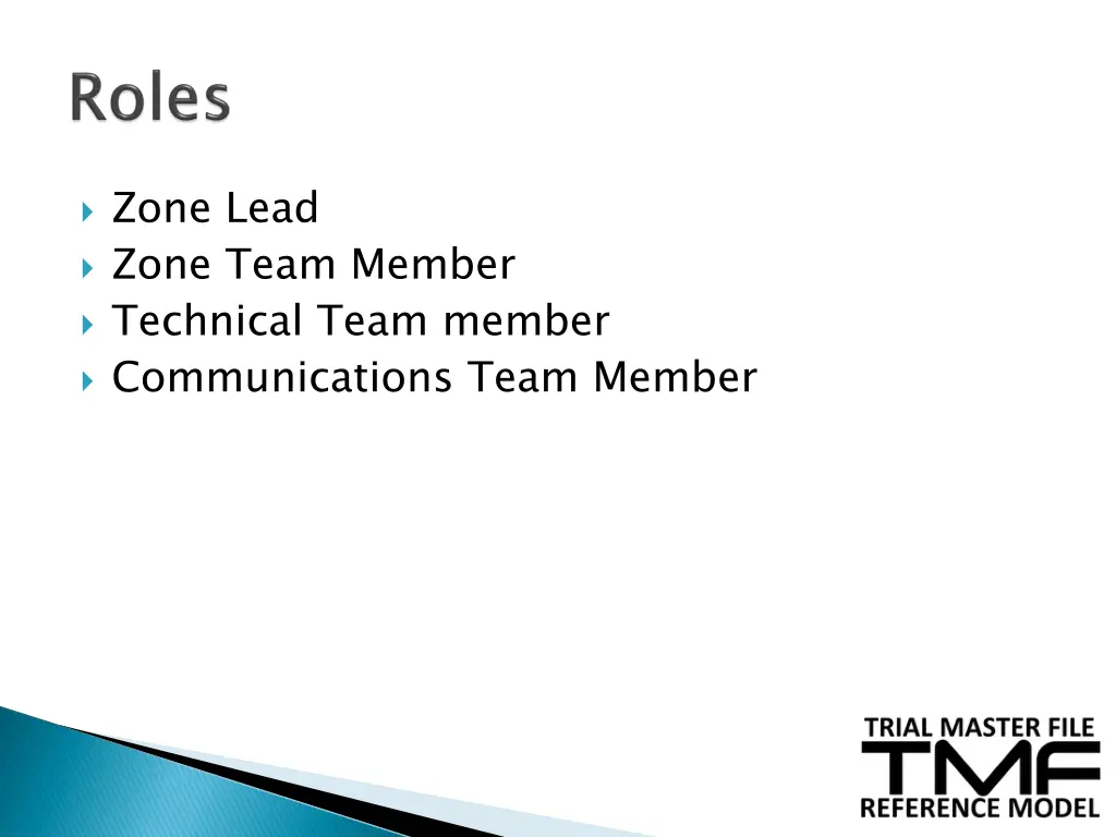 zone lead zone team member technical team member