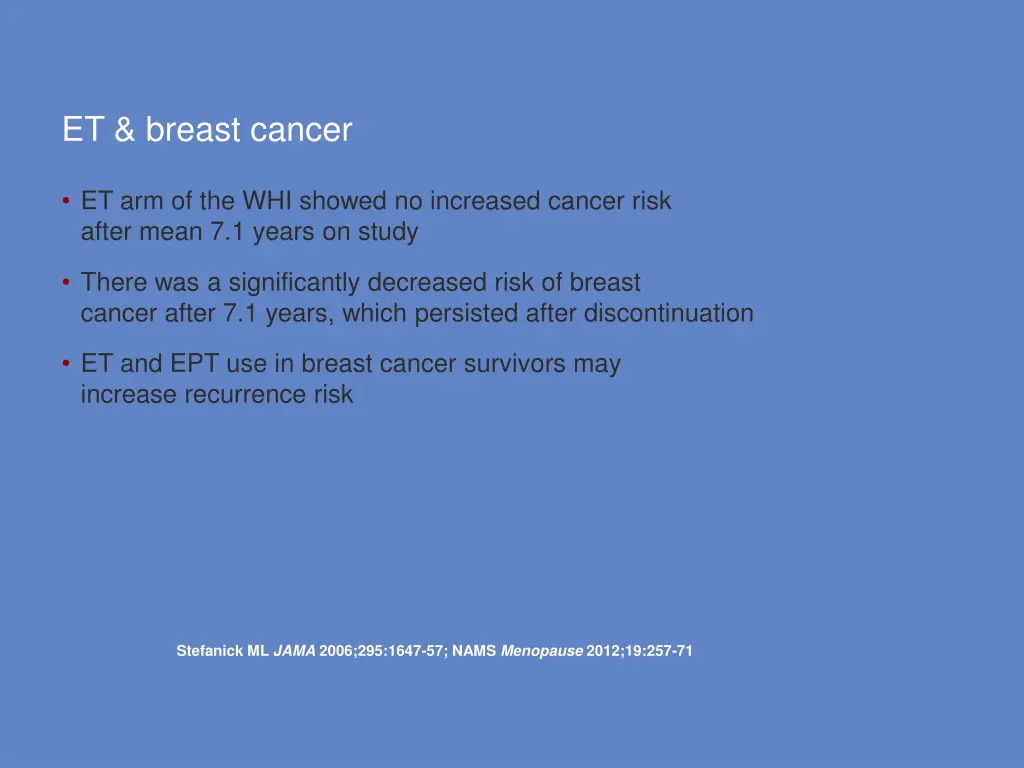 et breast cancer