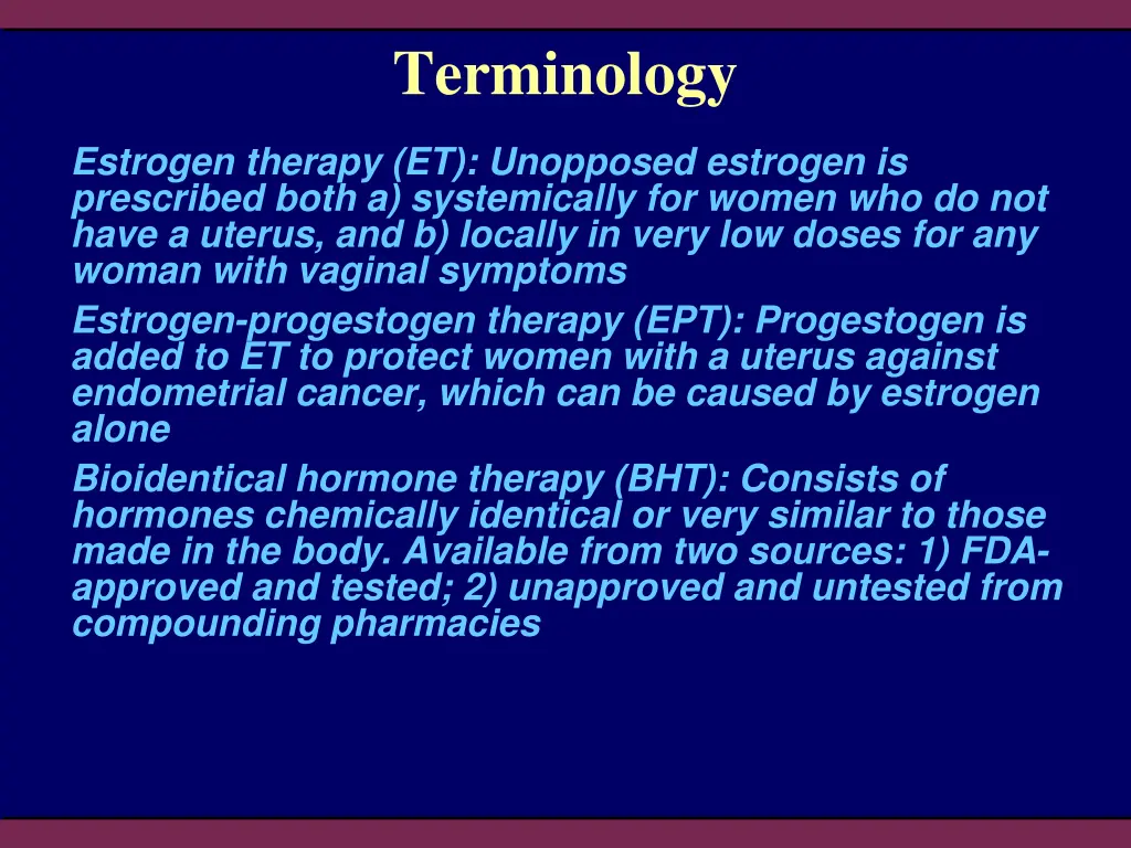 terminology