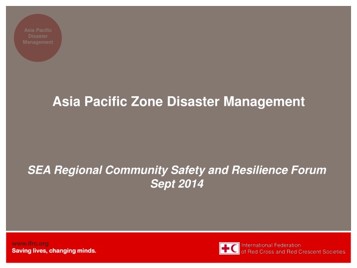 asia pacific disaster management