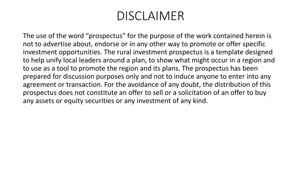 disclaimer