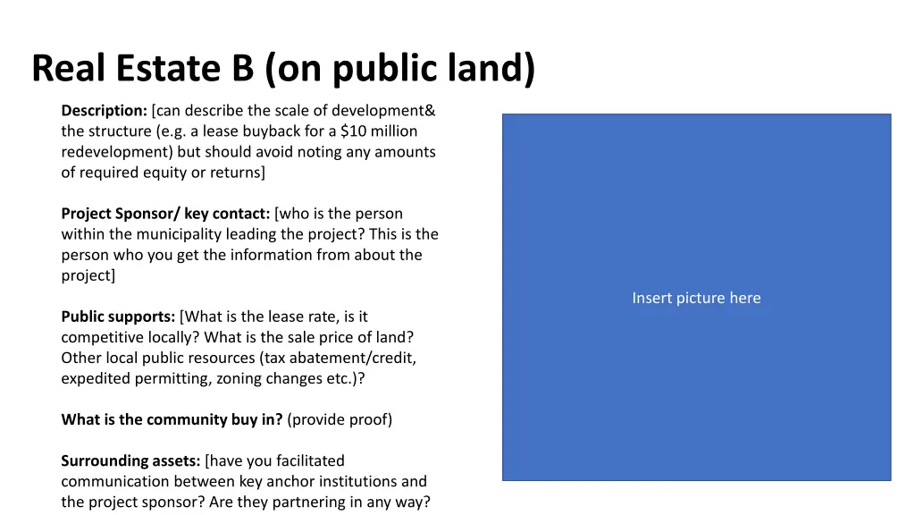 real estate b on public land