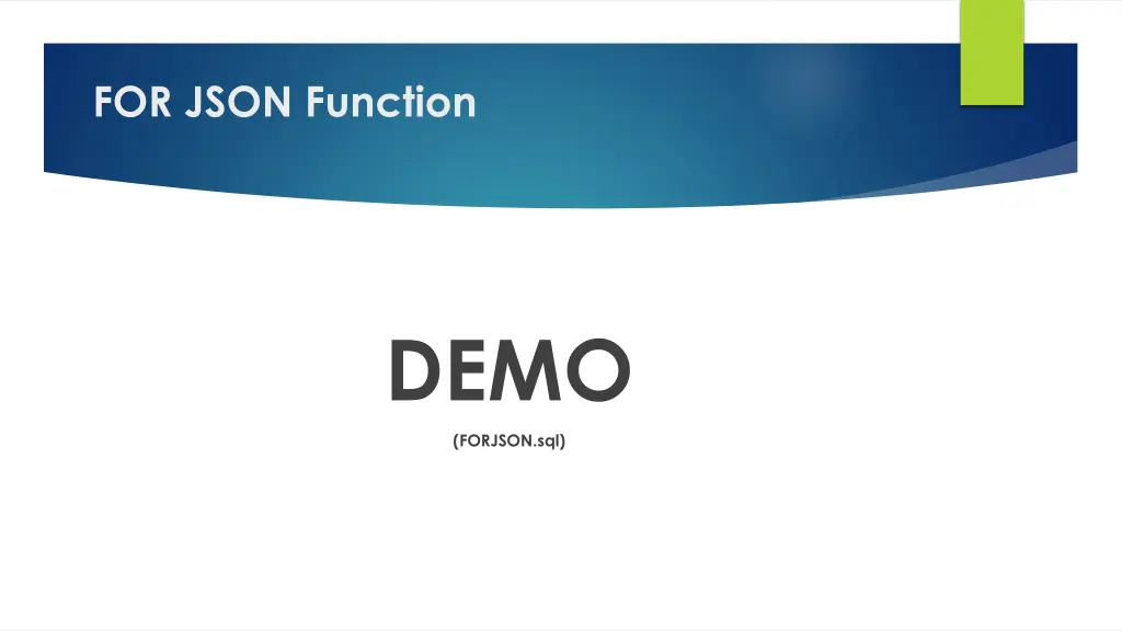 for json function 1