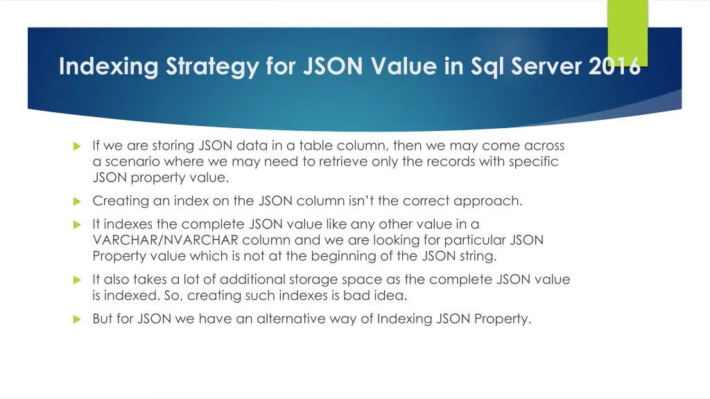 indexing strategy for json value in sql server