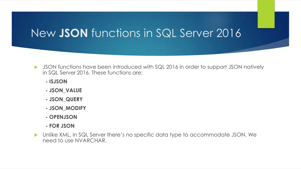 new json functions in sql server 2016