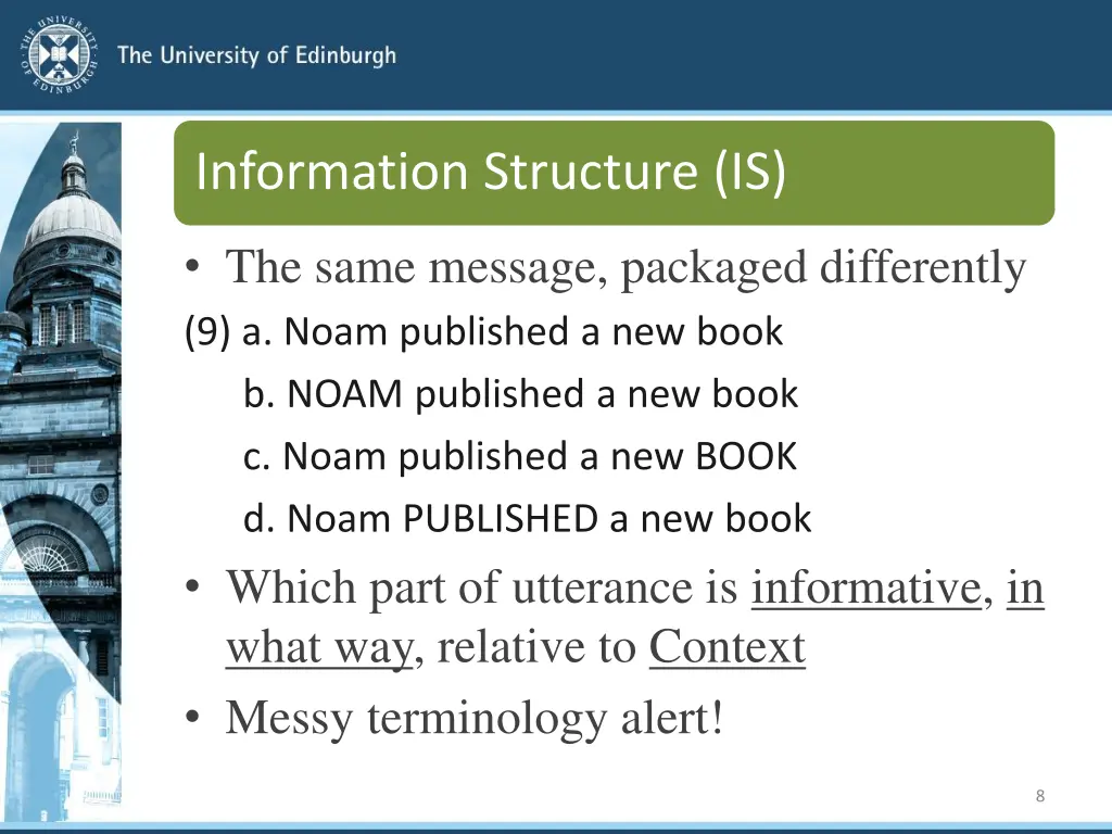 information structure is
