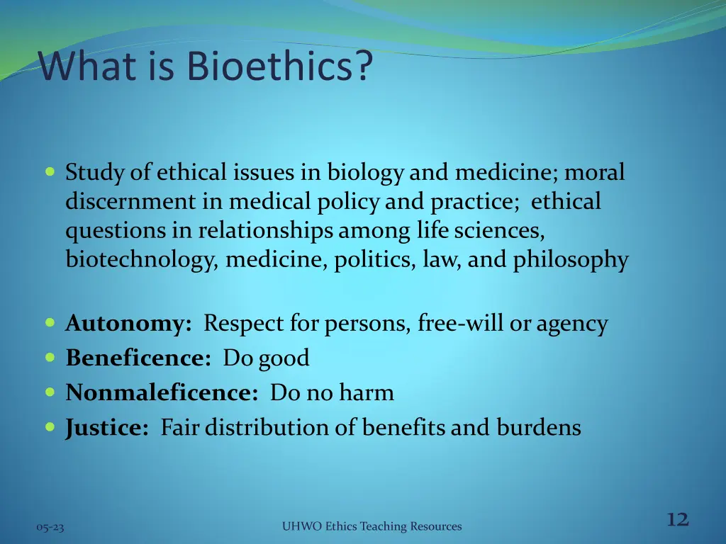 what is bioethics
