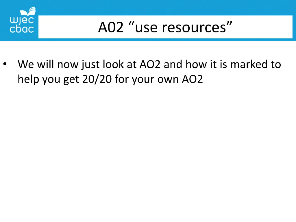 a02 use resources