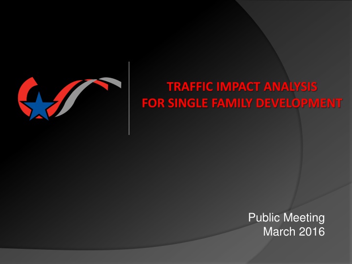 traffic impact analysis for single family