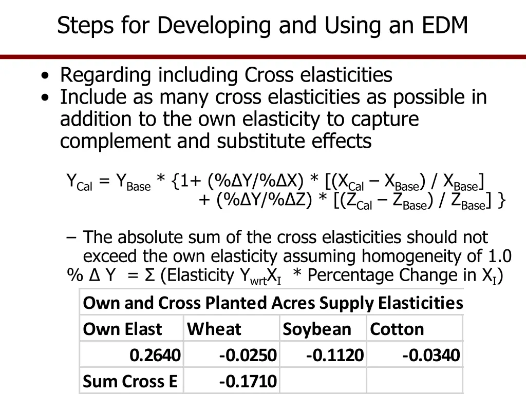 steps for developing and using an edm 2