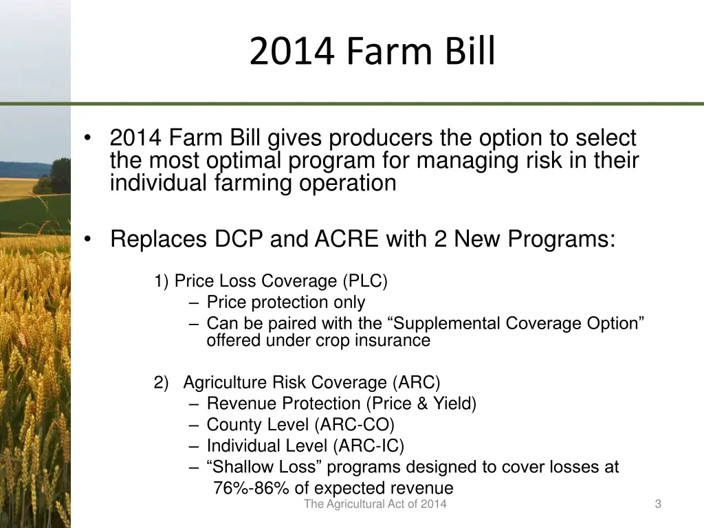 2014 farm bill 1
