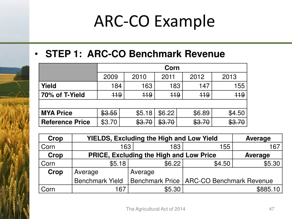 arc co example 1