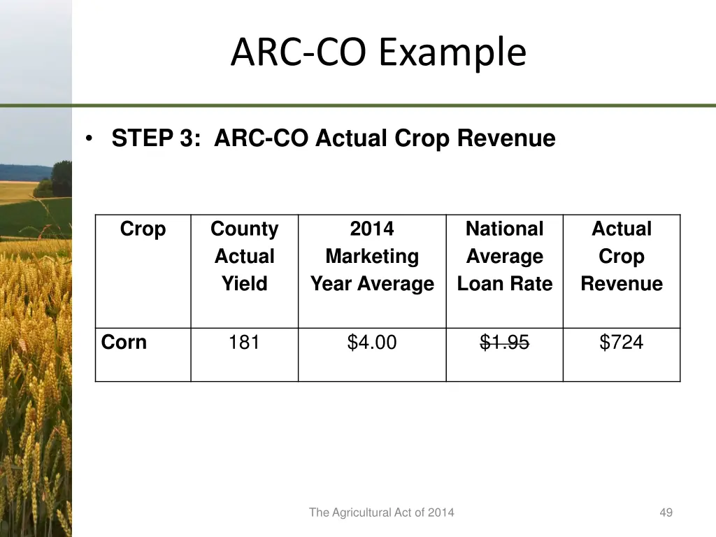 arc co example 3