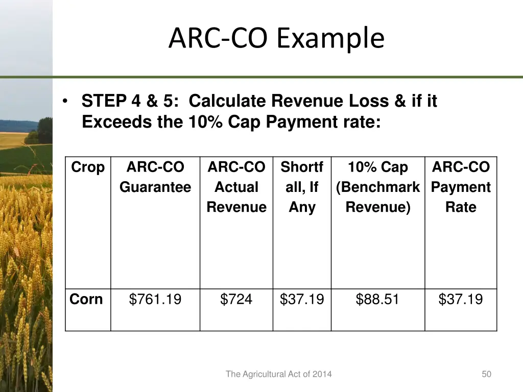 arc co example 4