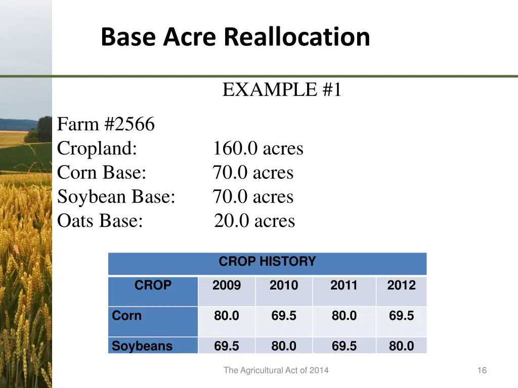 base acre reallocation 1