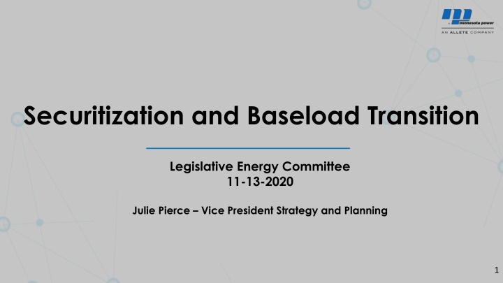securitization and baseload transition
