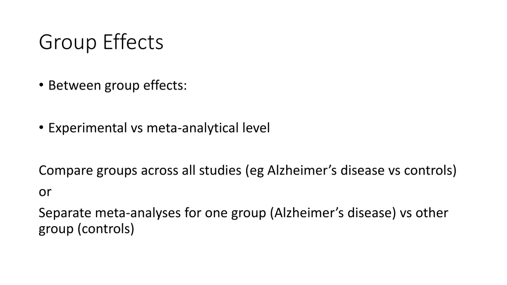 group effects
