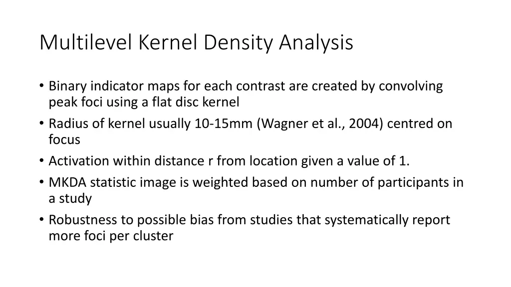 multilevel kernel density analysis