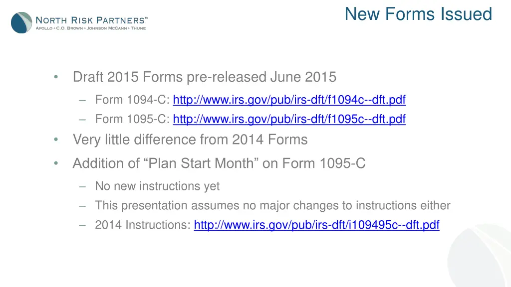 new forms issued