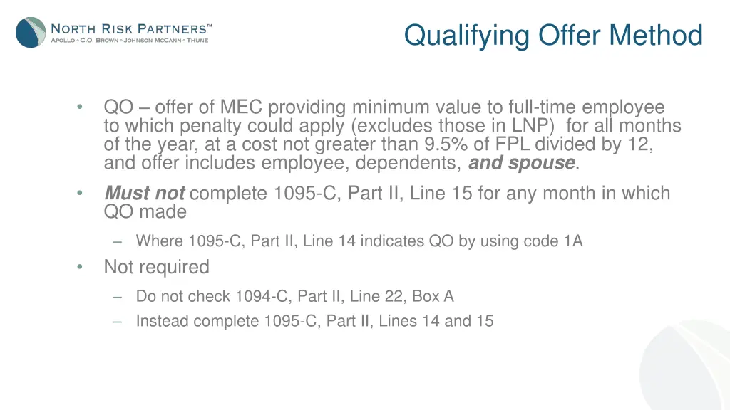 qualifying offer method 1