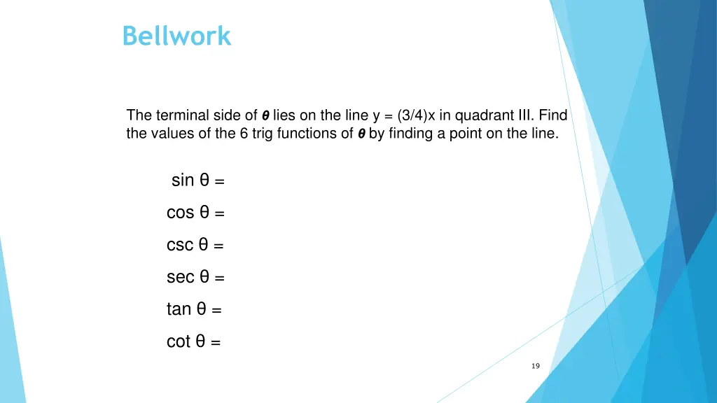 bellwork 1