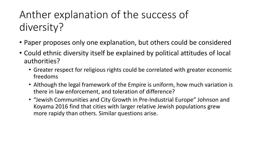 anther explanation of the success of diversity