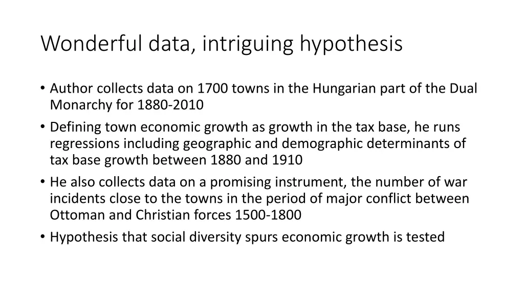 wonderful data intriguing hypothesis