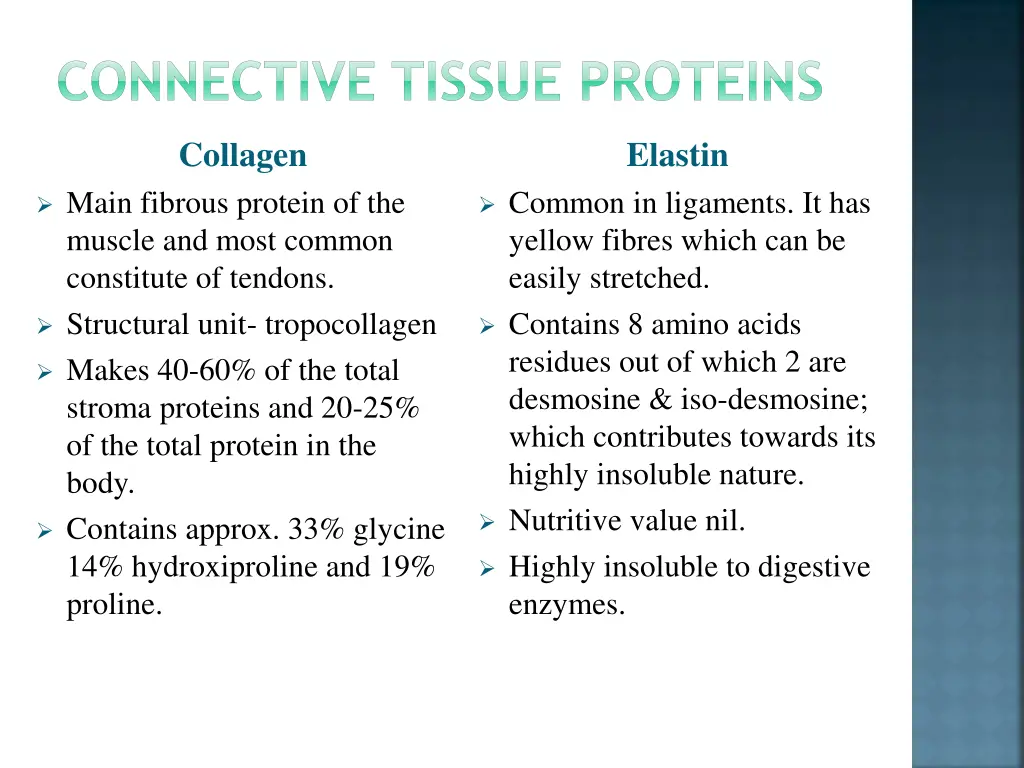 connective tissue proteins