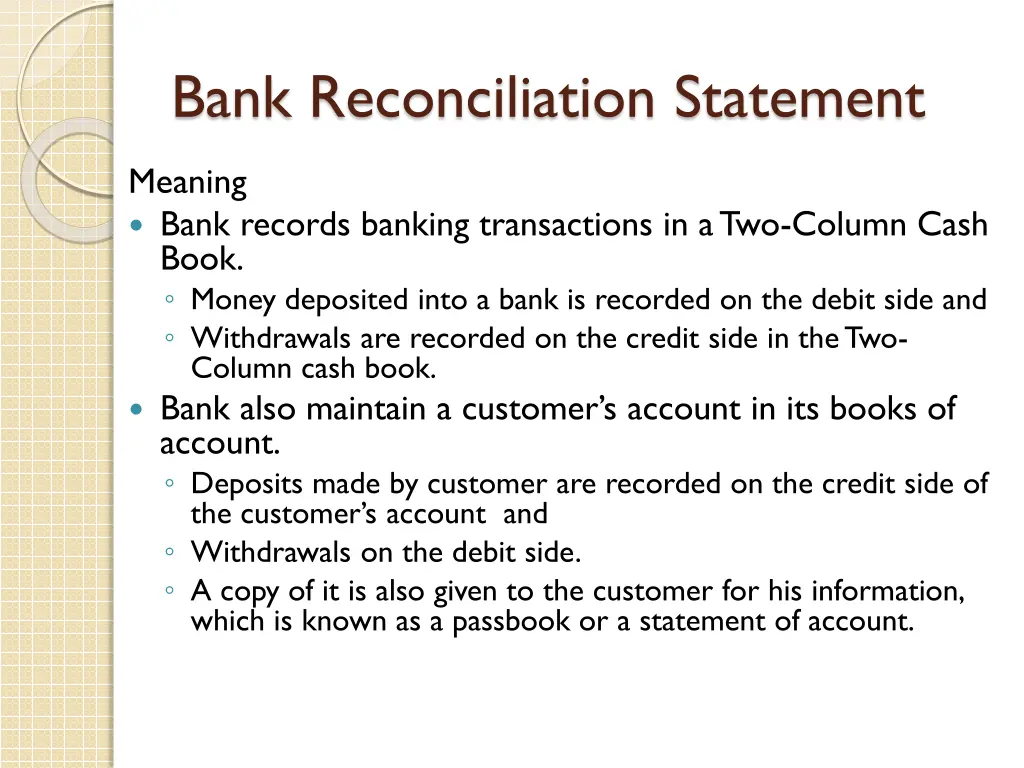 bank reconciliation statement 1