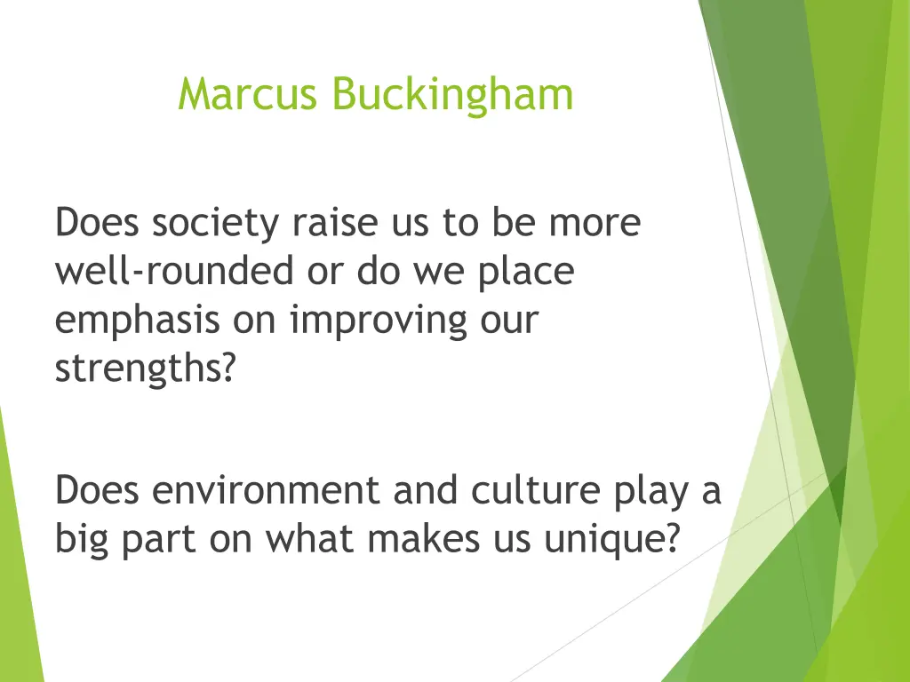 marcus buckingham